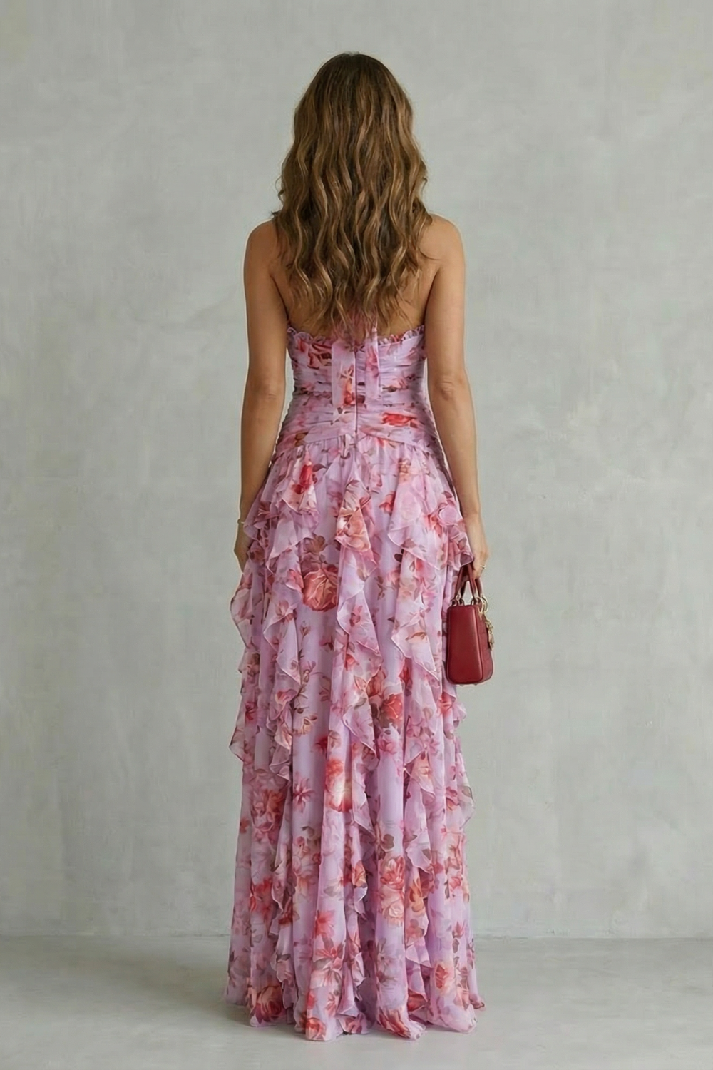 Bella | Vestido longo com decote frente única