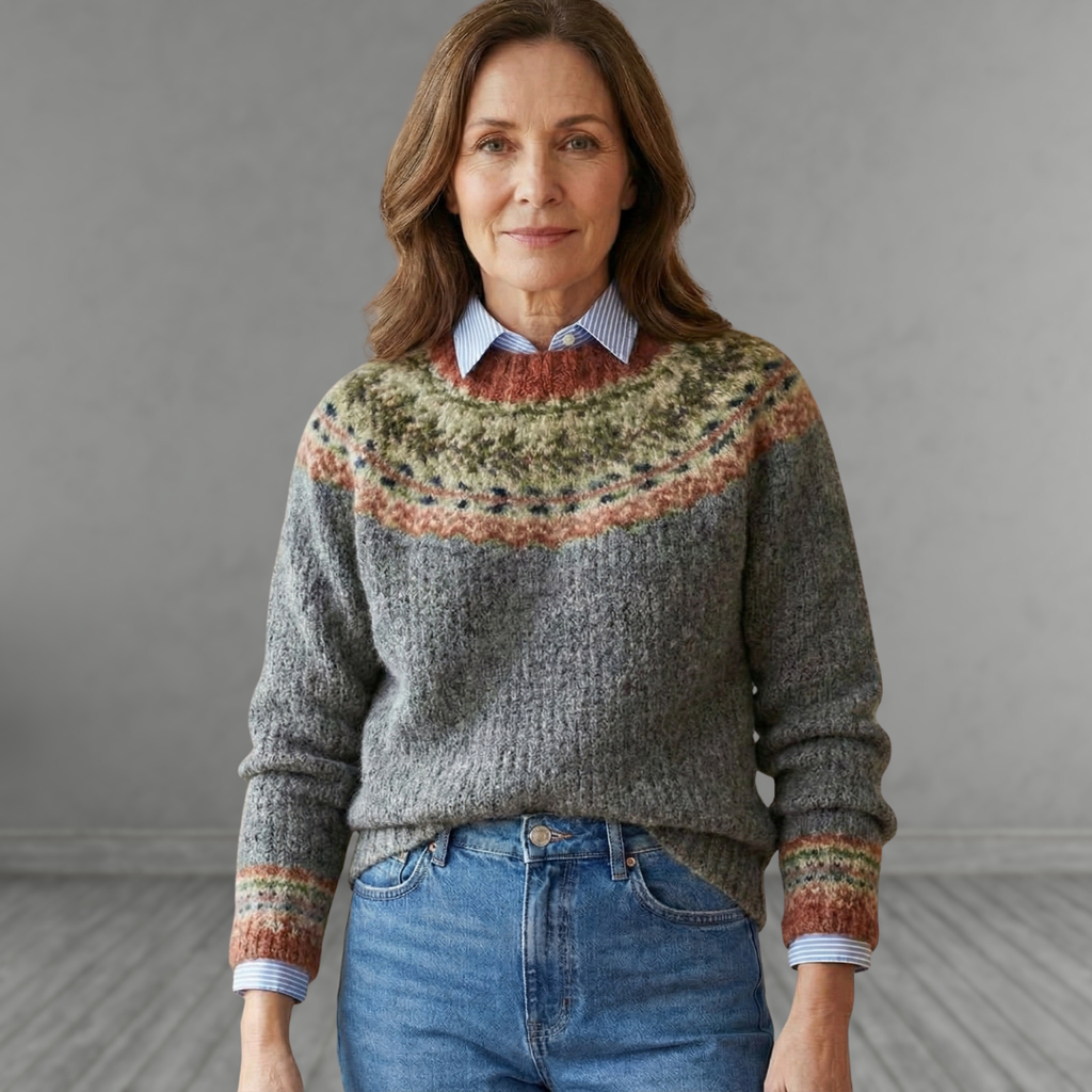 Everly | Maglione in maglia nordica dal gusto tradizionale
