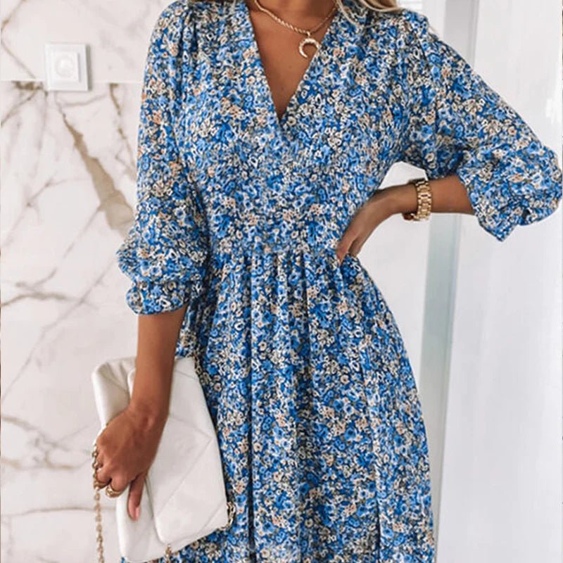 Sunna - Robe élégante à imprimé floral