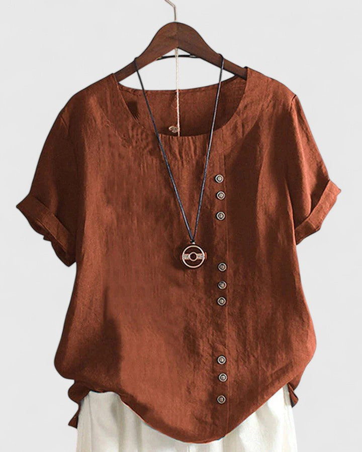 Elisavie | Blusa comoda a maniche corte