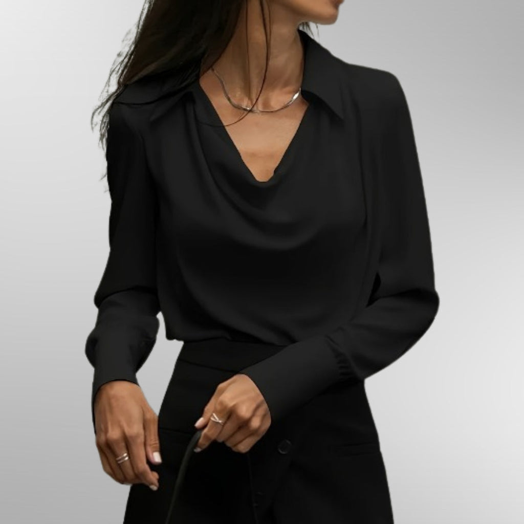 Violet | Blusa elegante de cetim