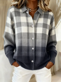 Mara – Geruite hoodieblouse