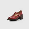 Elvana pumps met blokhak en bandje