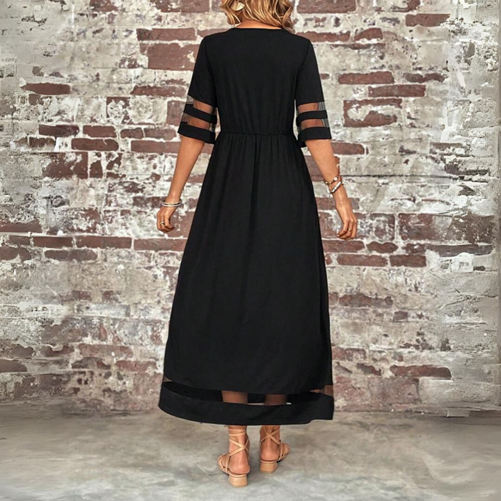 Aubrey™ | Vestido Midi que Valoriza e Suaviza a Barriga
