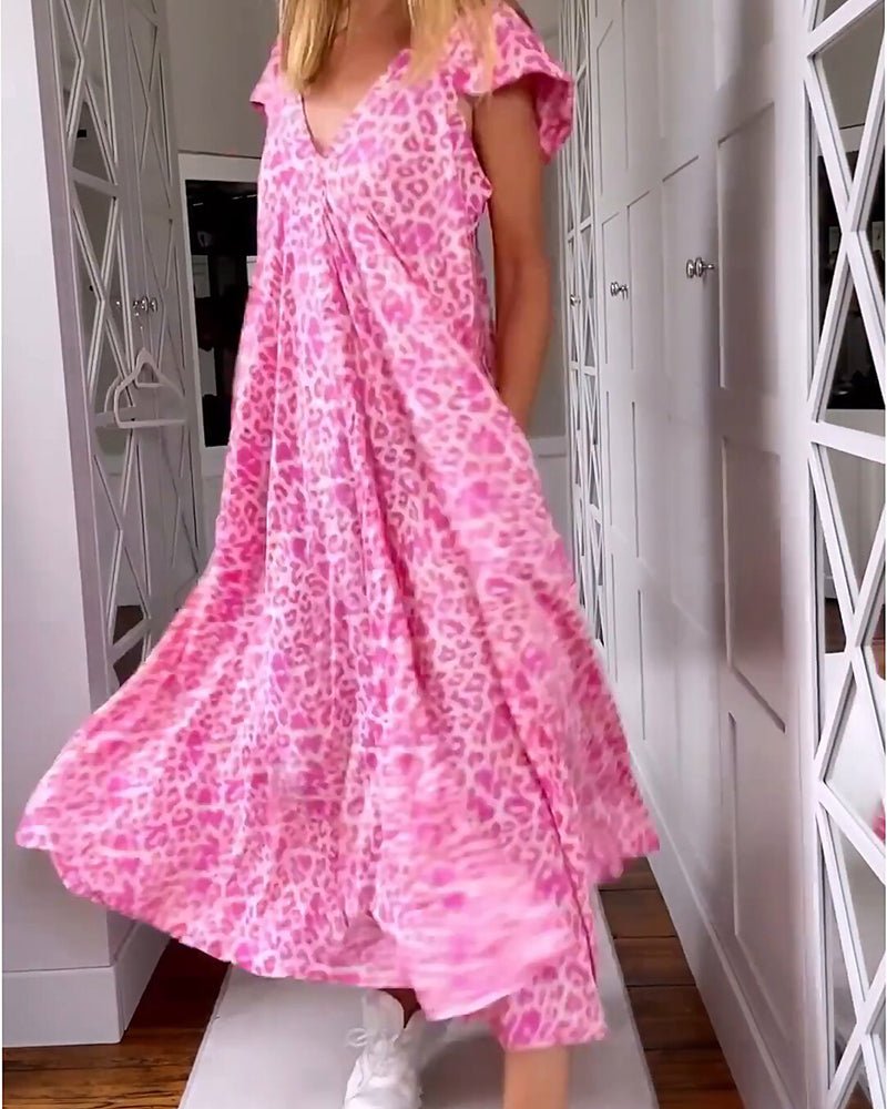 Glaiza | Robe longue à col en V
