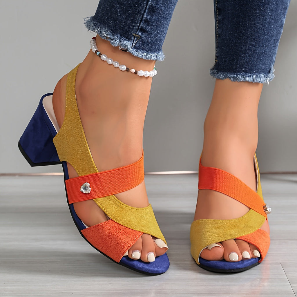 Linda | Zapatos de tacón ortopédicos cómodos con tacón cuadrado