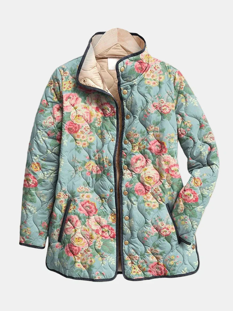Elara | Veste matelassée à imprimé floral