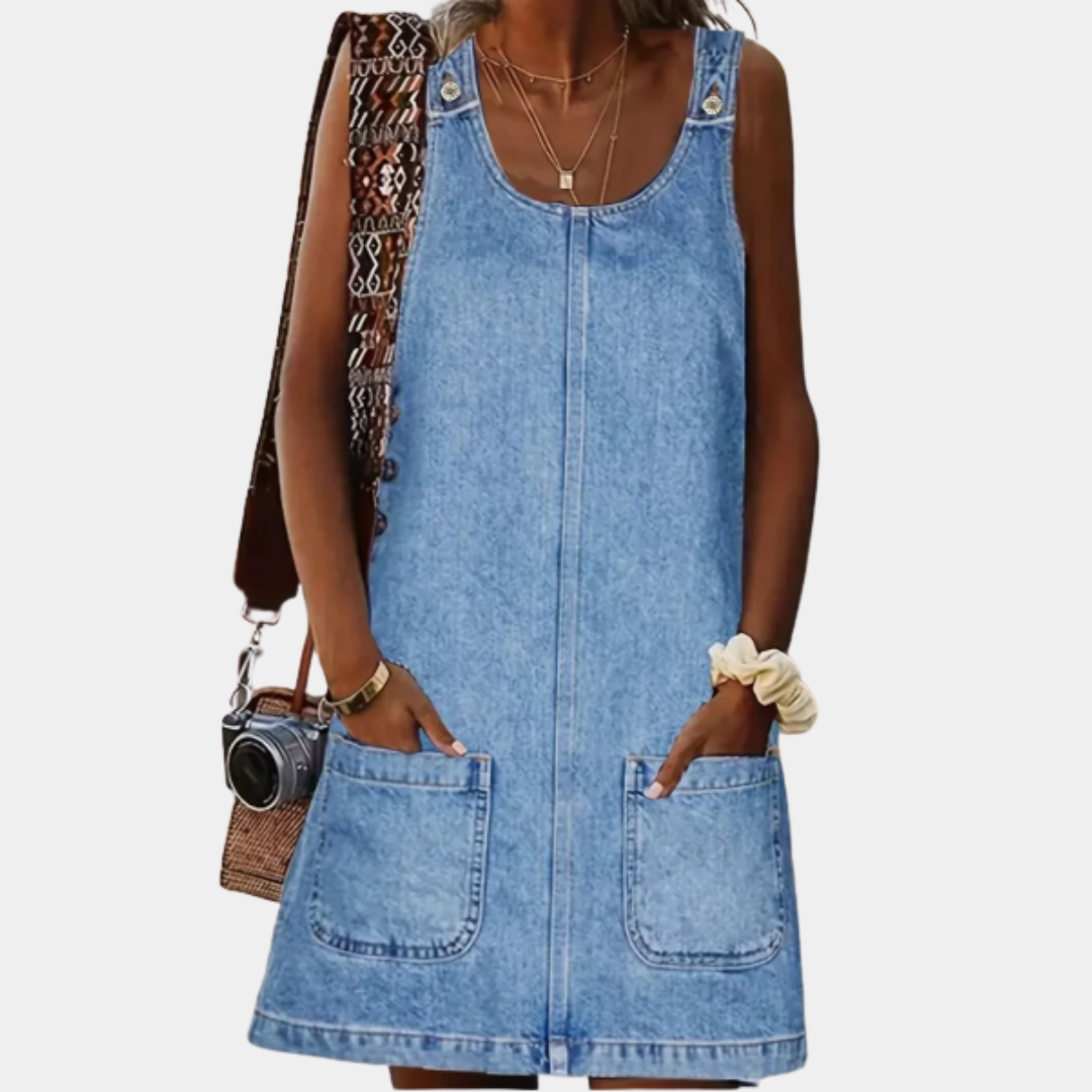 Saylor | Abito comodo effetto denim