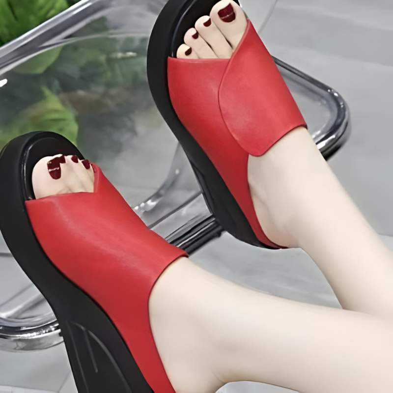 Cassandra - Sandalen met plateauzool en zachte ondersteuning