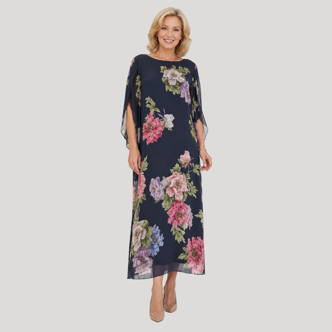 Elowen | Vestido largo Midnight Bloom