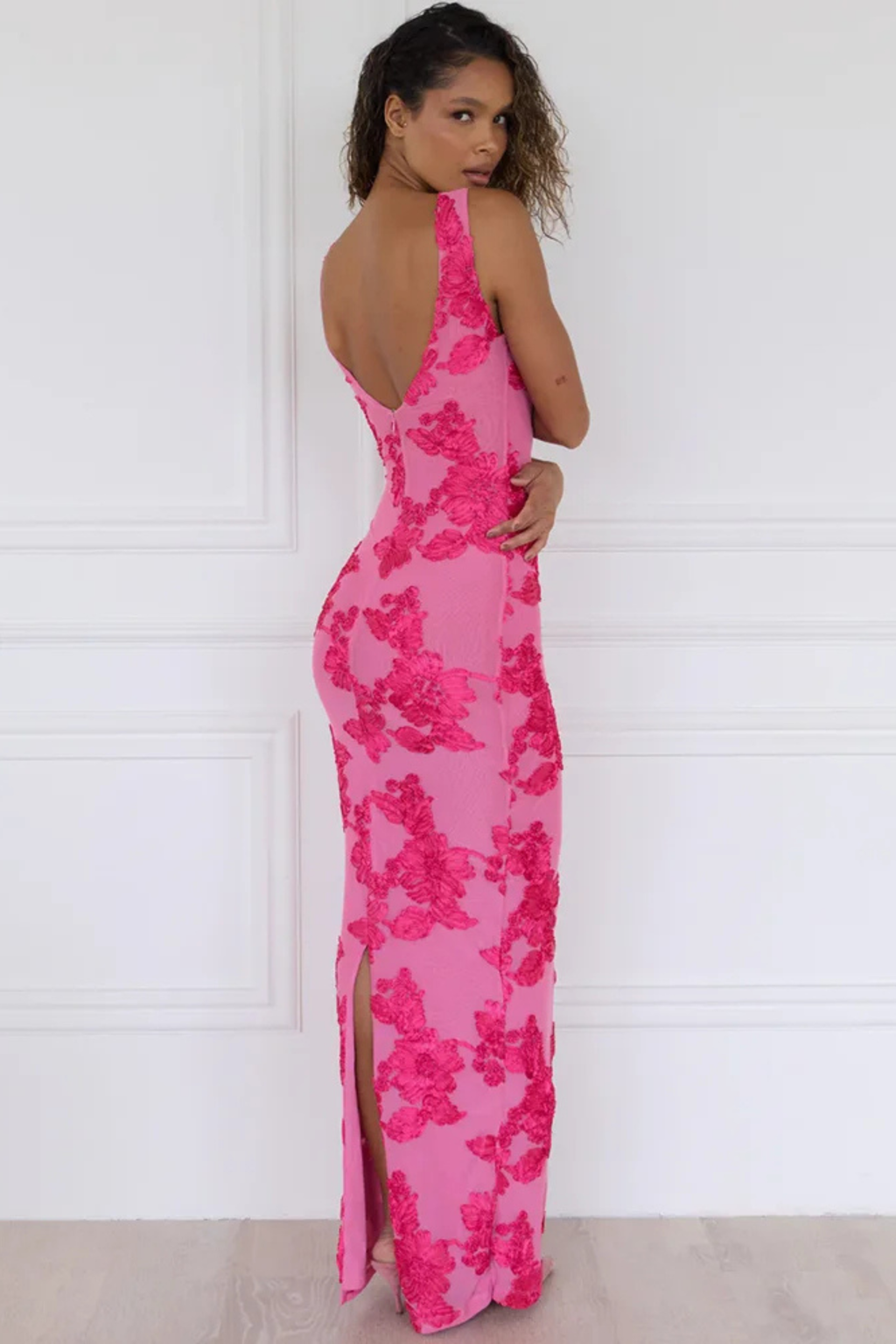 Amara | Elegante maxi-jurk in roze