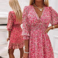 Sunna - Robe élégante à imprimé floral