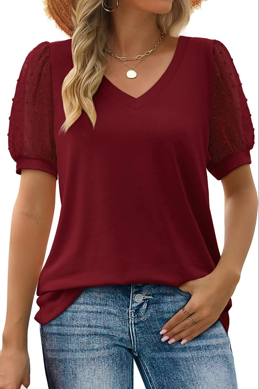 Helena | Blouse élégante à col V