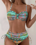Jada - Conjunto de biquíni com estampa tribal