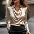 Glyn - Blusa elegante de satén