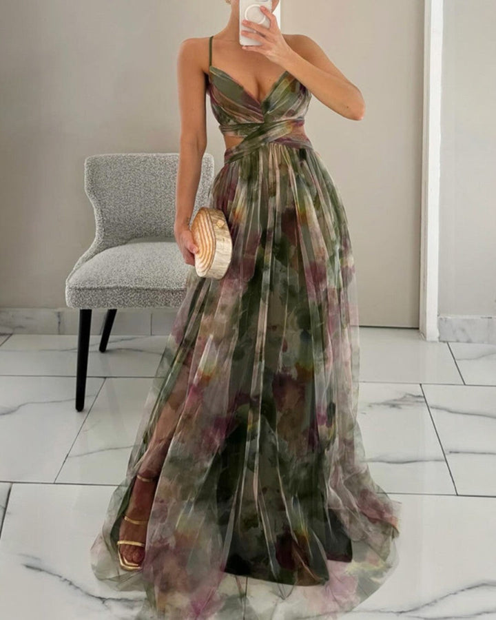 Marbella | Vestido maxi con tirantes finos
