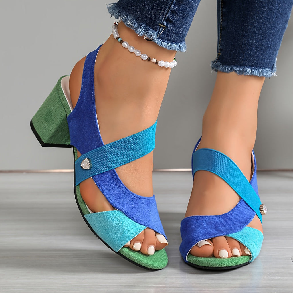 Linda | Zapatos de tacón ortopédicos cómodos con tacón cuadrado