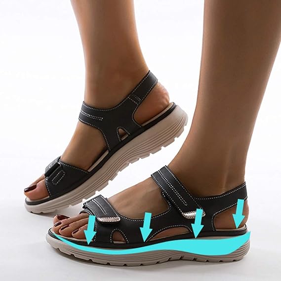 Lisa - Sandalen met ondersteuning en relaxte pasvorm