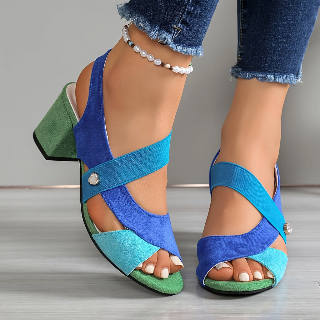 Elara | Zapatos de tacón cómodos con correas cruzadas