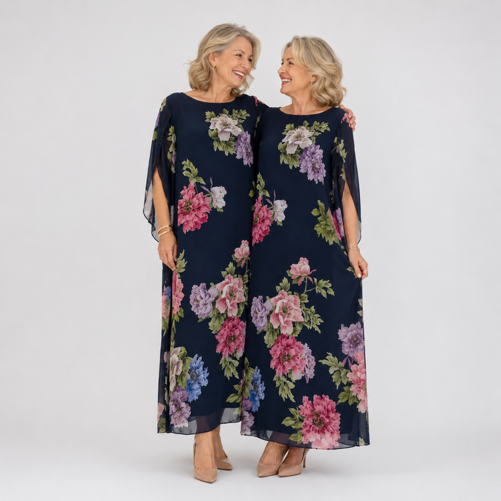 Elowen | Vestido largo Midnight Bloom