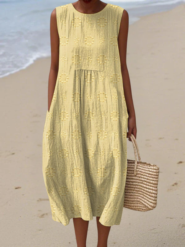 Rose Robe midi brodée