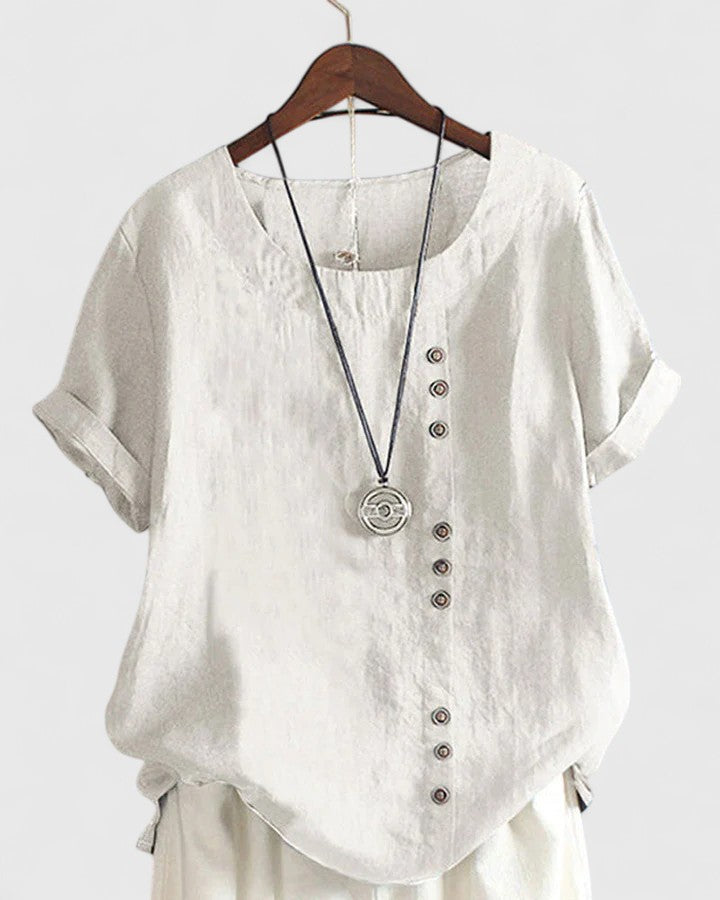 Elisavie | Blusa comoda a maniche corte
