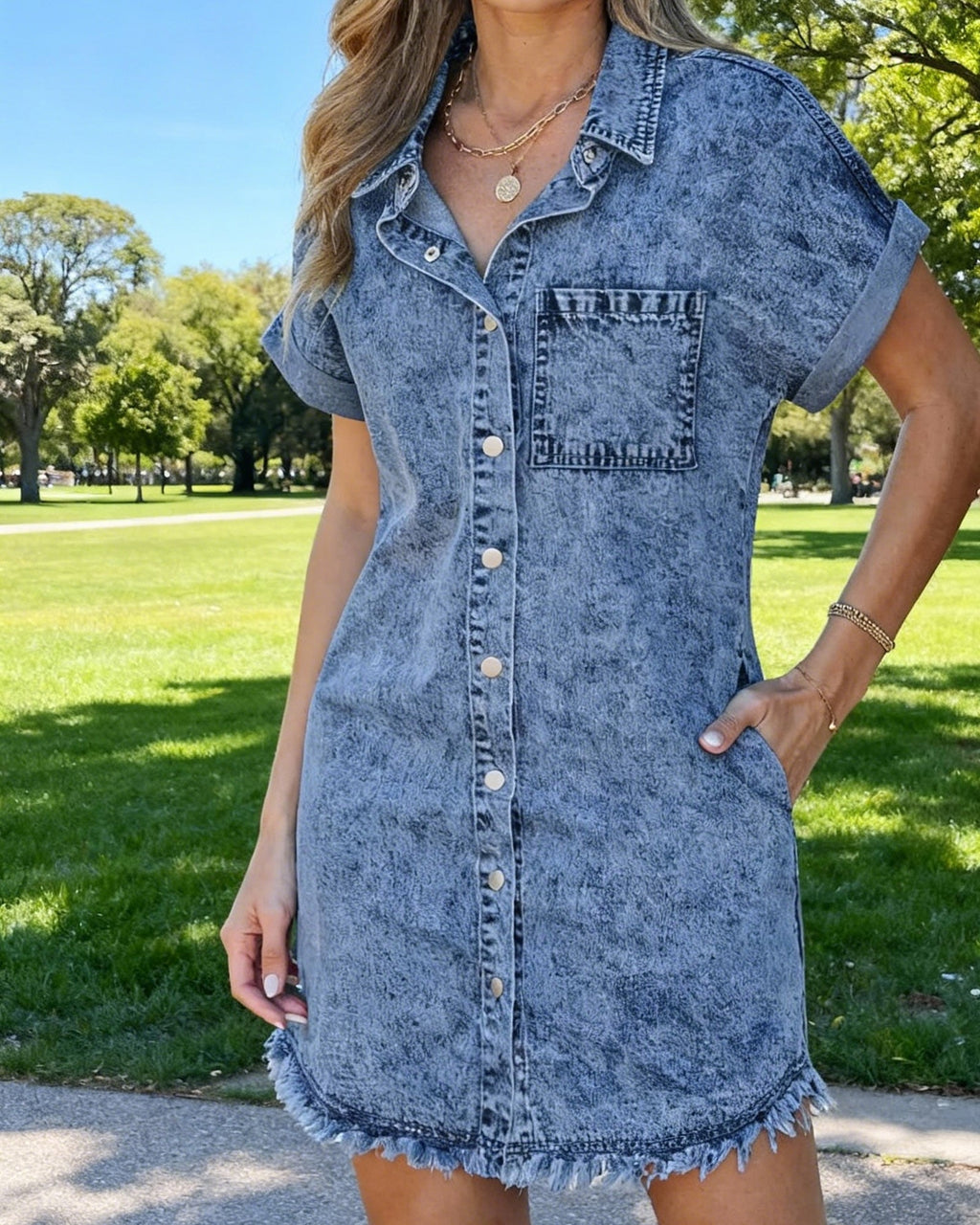 Kaelia | Robe-chemise en jean