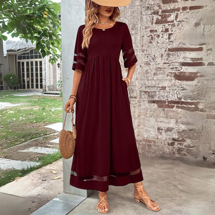Aubrey™ | Vestido Midi que Valoriza e Suaviza a Barriga