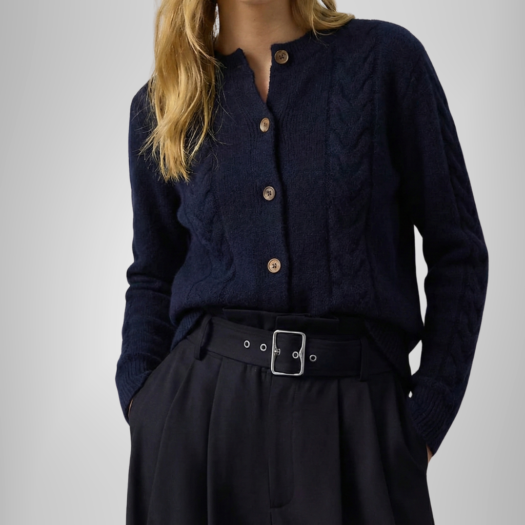 Cardigan in cashmere a trecce Madeline