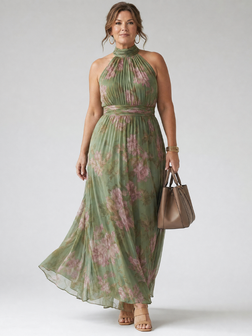 Mirelle | Vestido midi frente única franzido