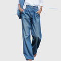 Ava - Jeans di alta qualità a gamba larga