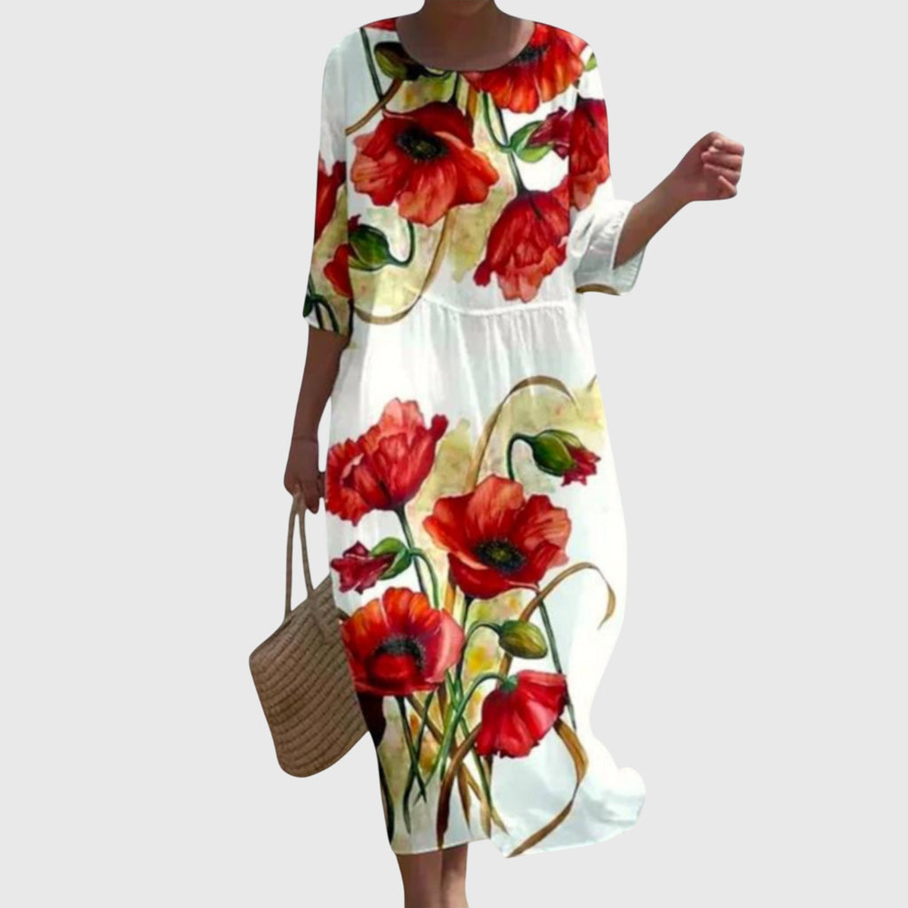 Hayley | Abito lungo floreale alla moda