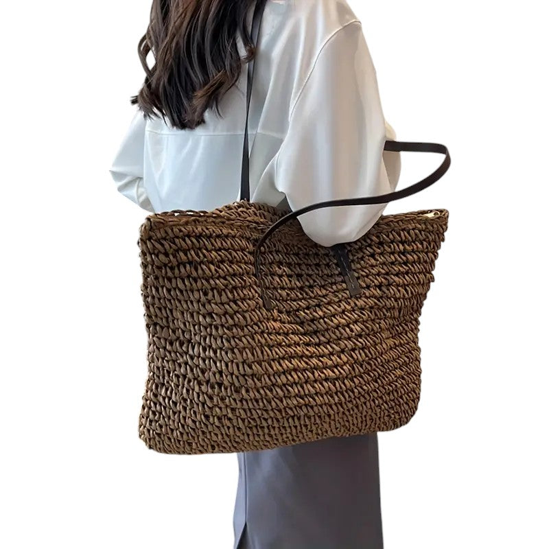 Olivia - Bolsa tote trançada
