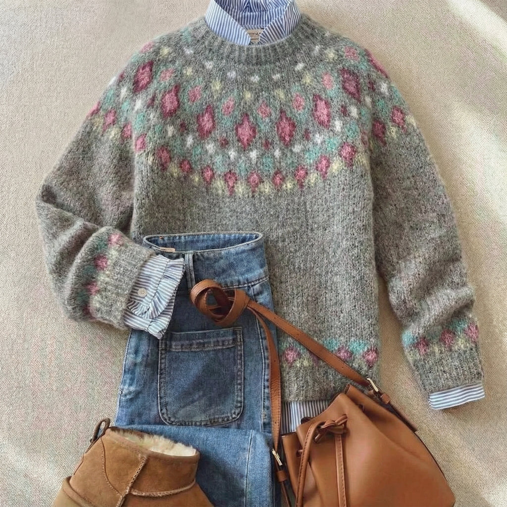 Everly | Maglione in maglia nordica dal gusto tradizionale
