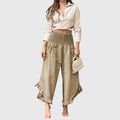Jaya - Casual broek met modieuze plooien