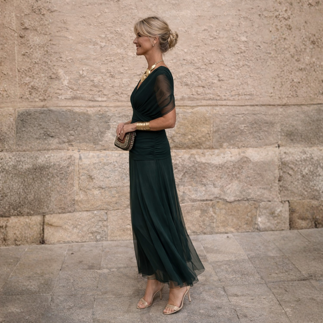 Lydia | Maxivestido con hombros descubiertos
