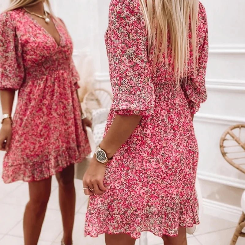 Sunna - Robe élégante à imprimé floral