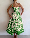 Ellowyn | Vestido midi Mercado Litorâneo