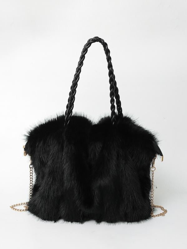 Karin | Sac cabas à bandoulière en velours doux