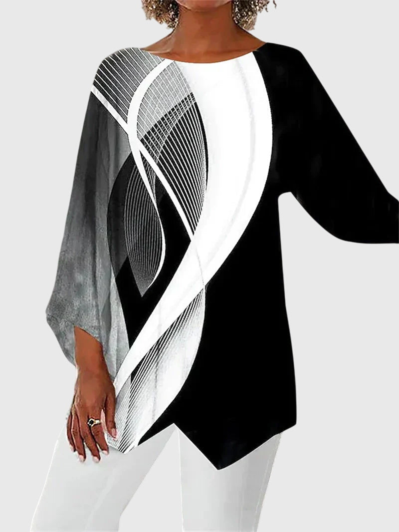 Alayah | Elegante top met ronde hals