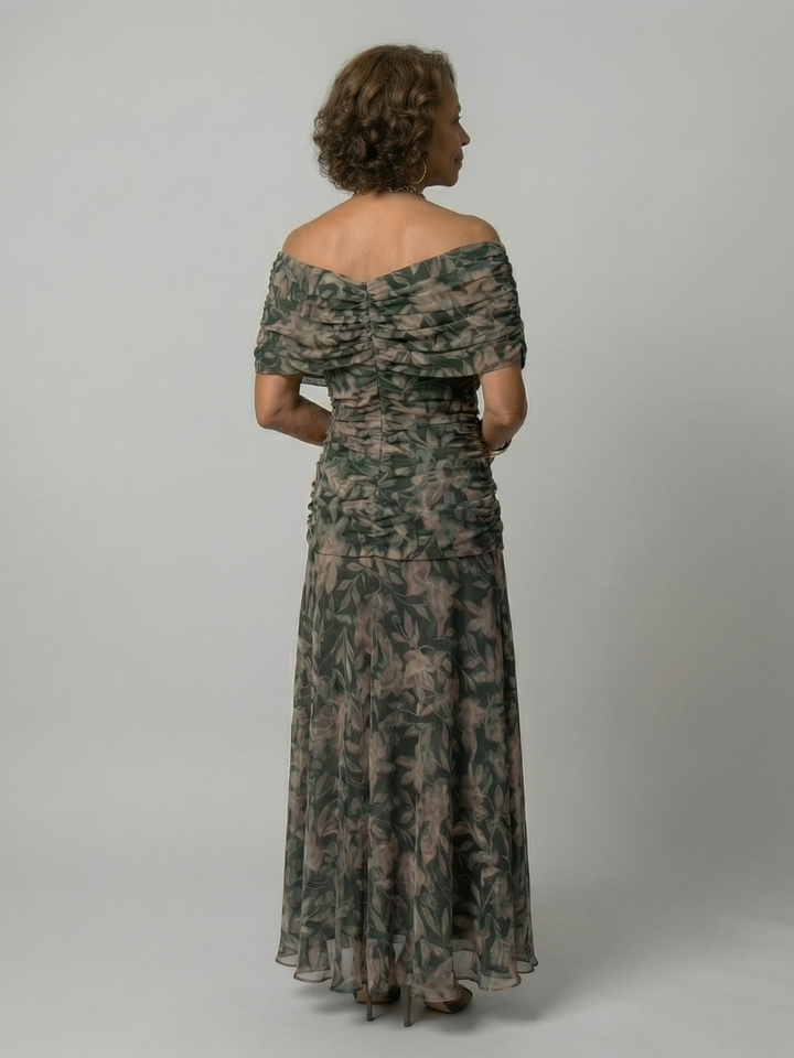 Calen | Vestidos Midi con Hombros Descubiertos y Fluidez