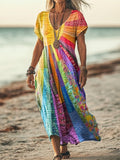 Vestido con diseño de sol bohemio