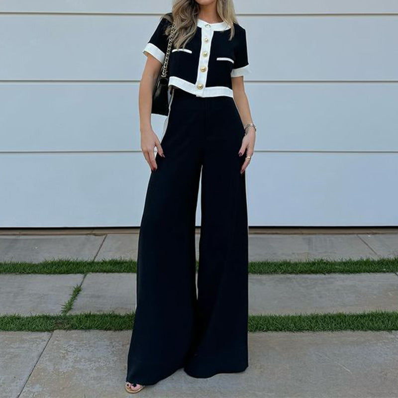 Conjunto casual de blusa e calça Sofia