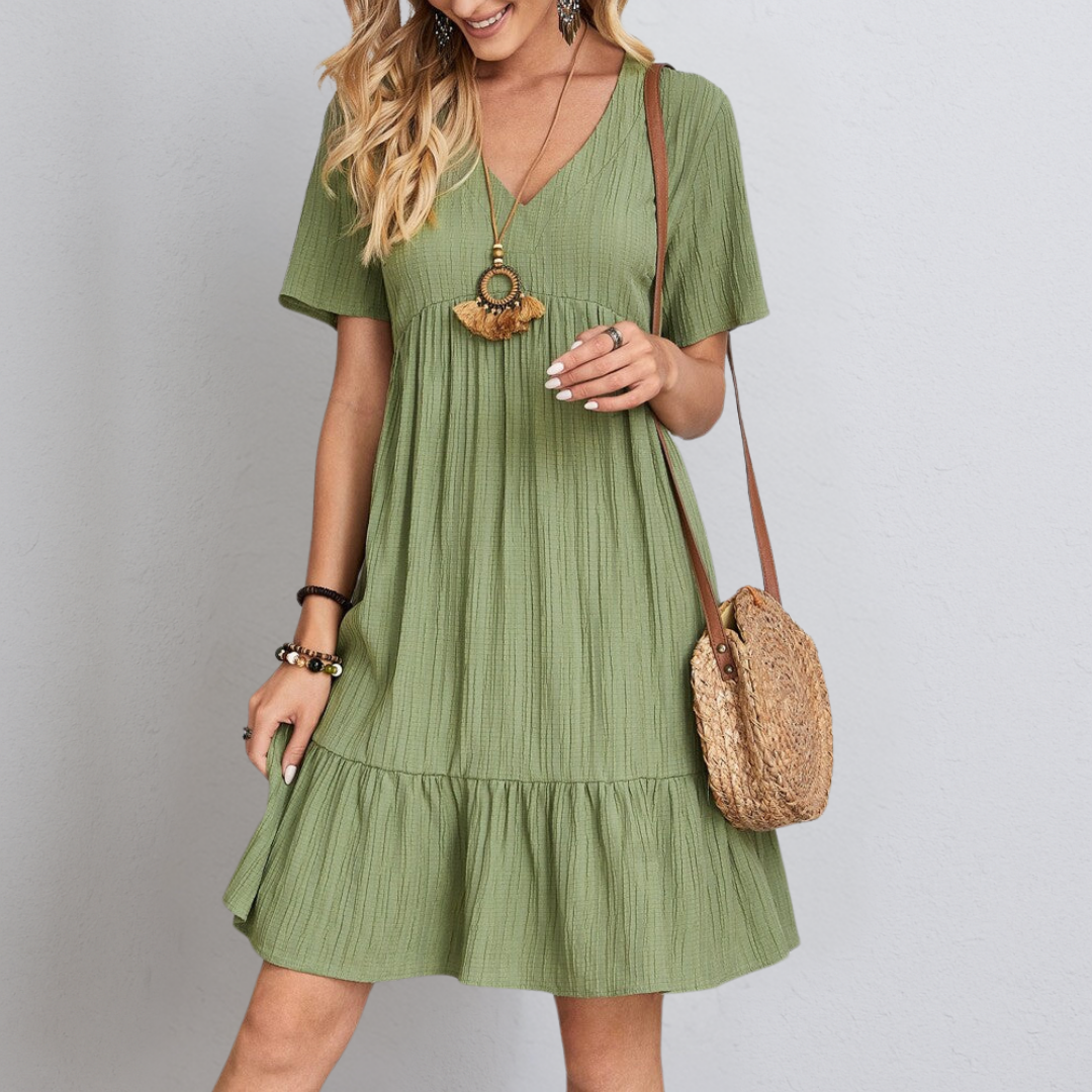 Annemarie - Elegant Dress with Belly Coverage