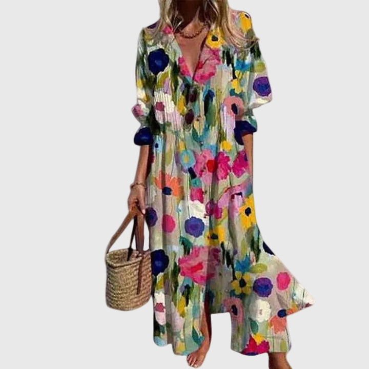 Zariah | Vestido Bohemio Maxi Elegante