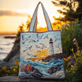 Seaside Light | Bolsa tote artesanal matelassada