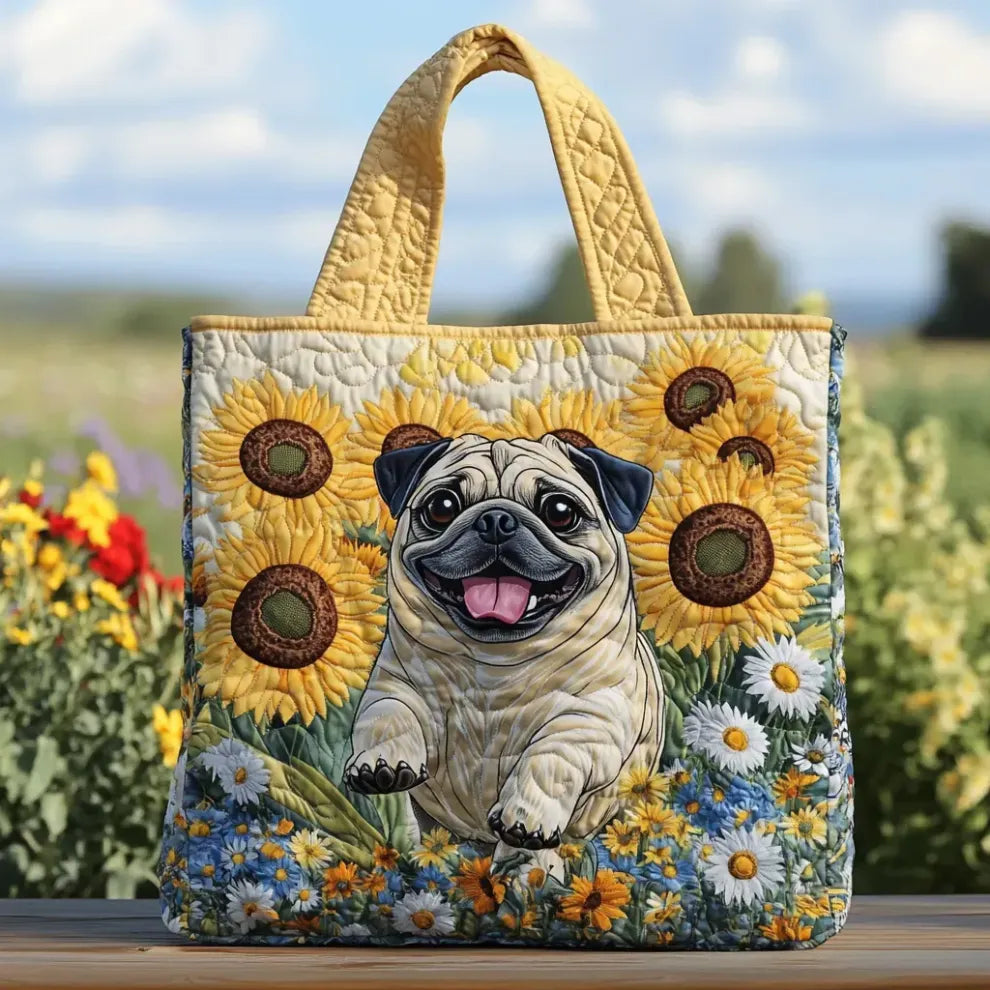 Sunny Paws | Bolsa tote artesanal matelassada
