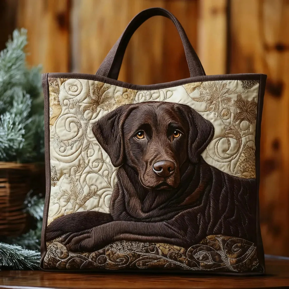 Companheiro fiel | Bolsa tote acolchoada artesanal