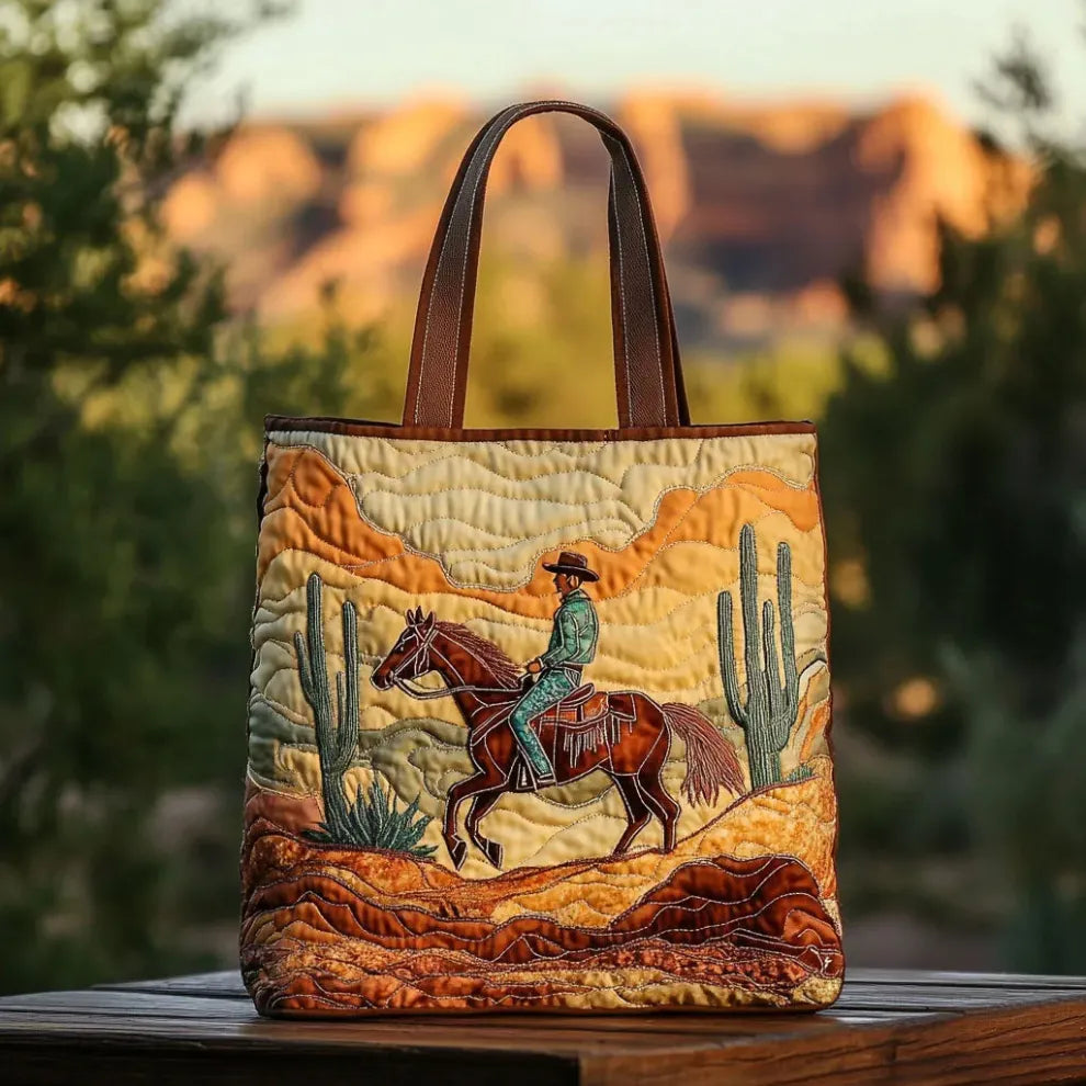 Desert Rider | Bolsa tote artesanal matelassada