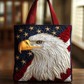 Aquila della libertà | Borsa shopper trapuntata artigianale